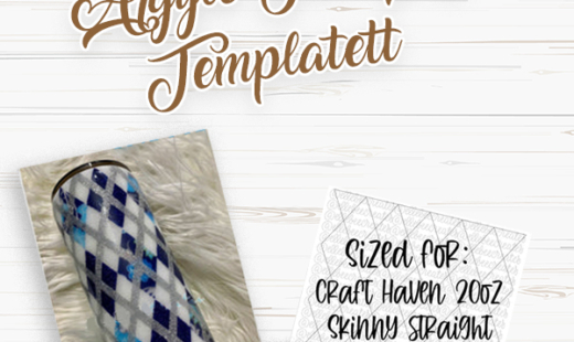 MakerFlo Argyle Tumbler Template for 20oz Skinny Straight