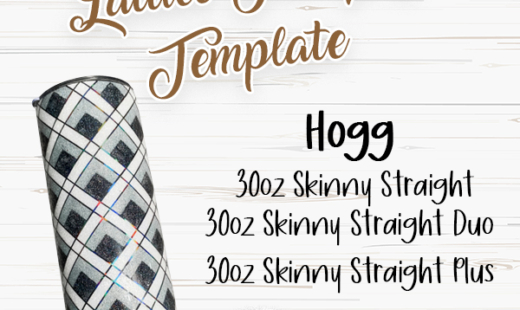 Lattice Tumbler Template 30oz Skinny Straight, Duo, Plus Hogg