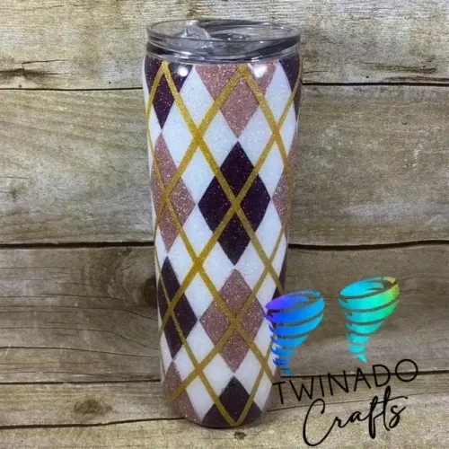 Argyle Tumbler Template 20oz Skinny Straight Craft Haven photo review